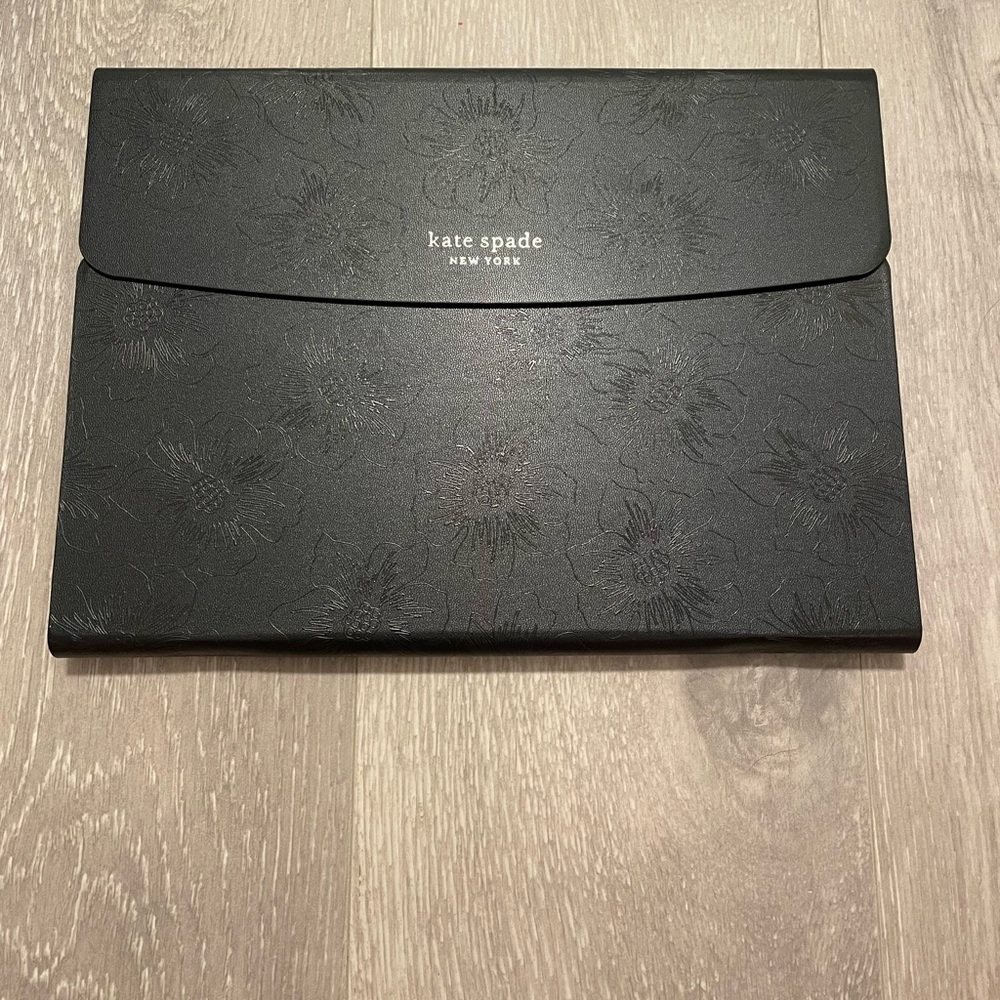 kate spade Black Floral Embossed Tablet Case